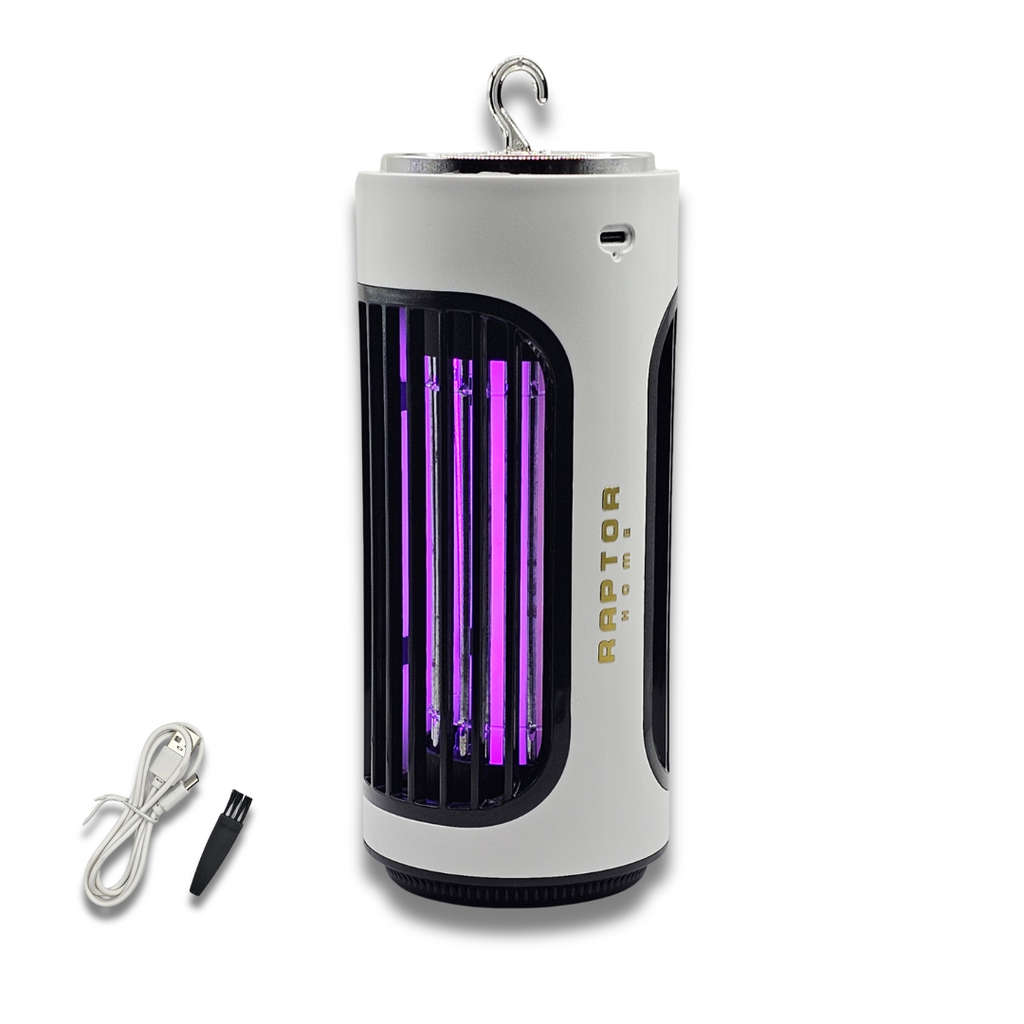 Raptor insect killer with power cord and plug on a white background