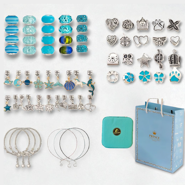 Raptor Home - DIY Charm Bracelet & Necklace Kit with Storage Box