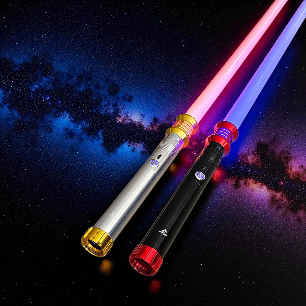 Raptor Home - Real Jedi Metal Lightsaber - 15RGB Long Handle (New Beginnings Series)